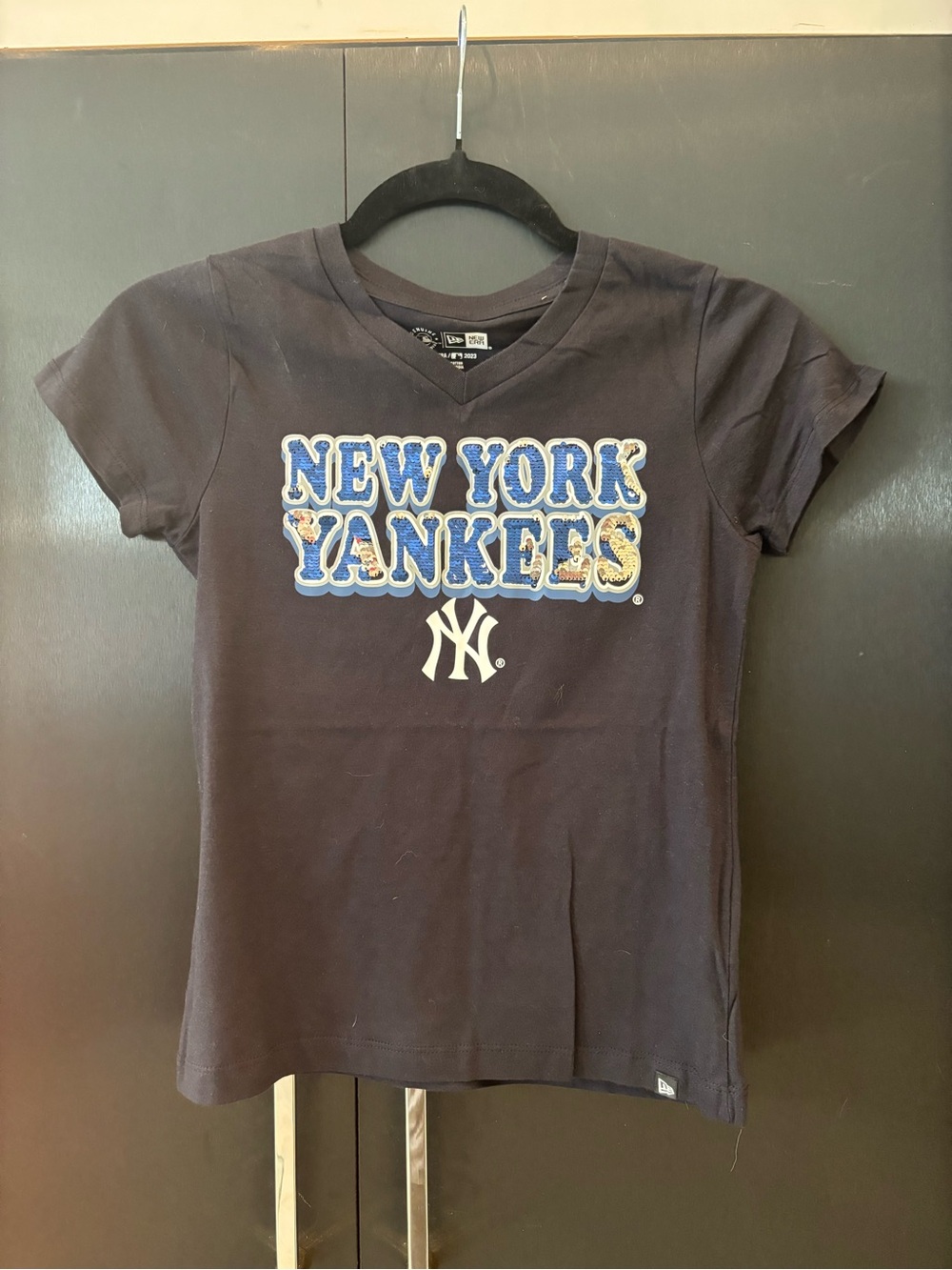 MLB New York Yankees Navy Blue Graphic Tee for Kids